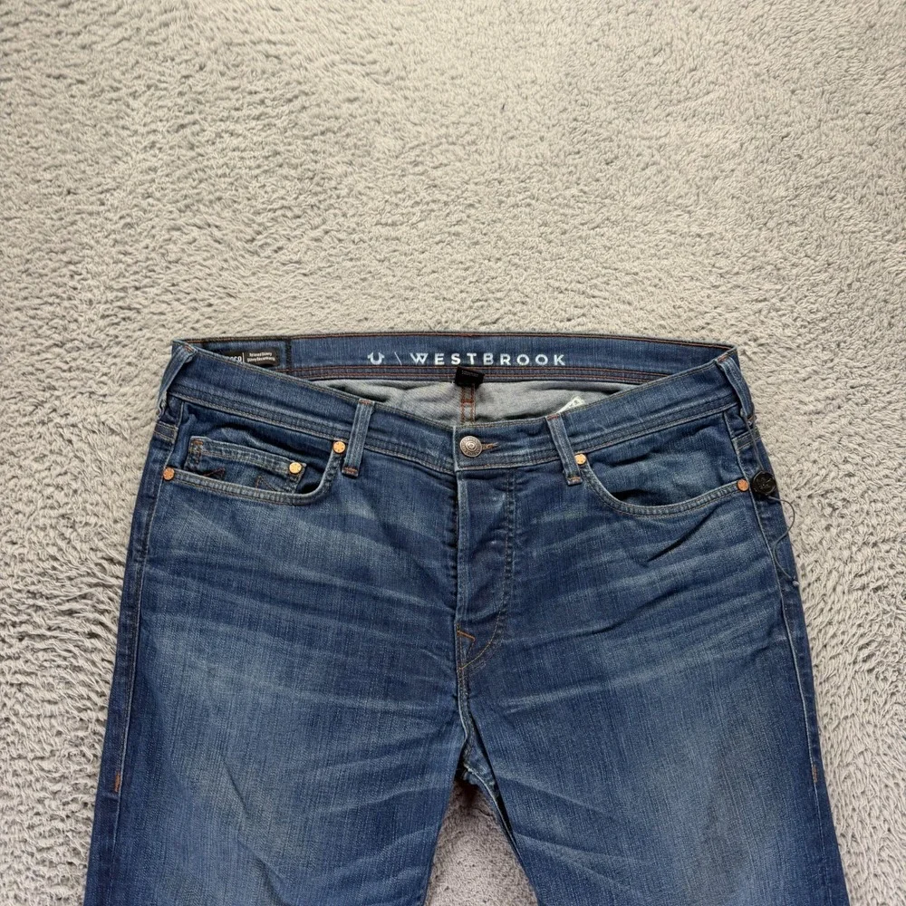 VTG True Religion Westbrook Rocco Jeans Men's 38x34 Blue Cotton Denim Skinny USA